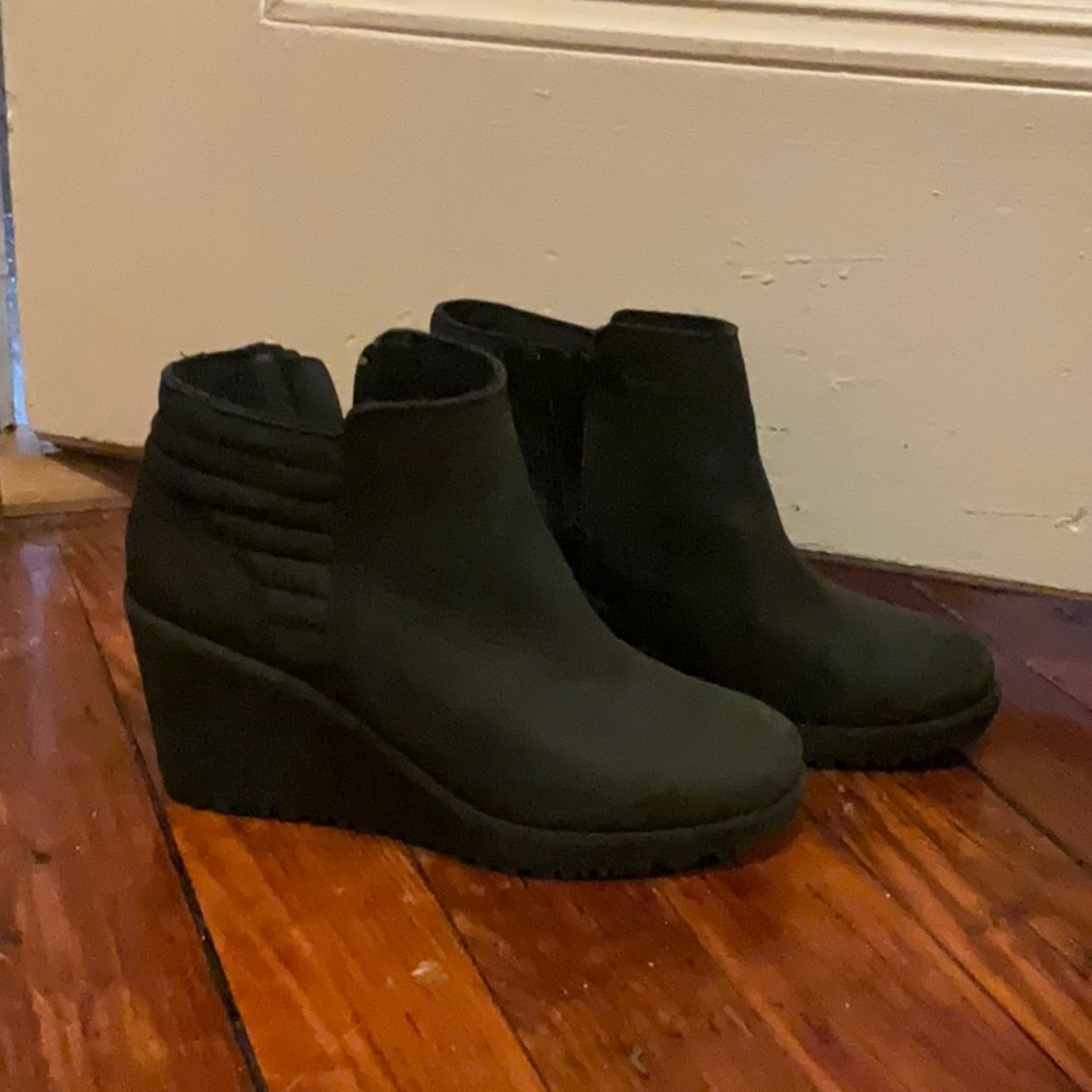 Merrell Tremblant Wedge Bluff Black Ankle Boots 7